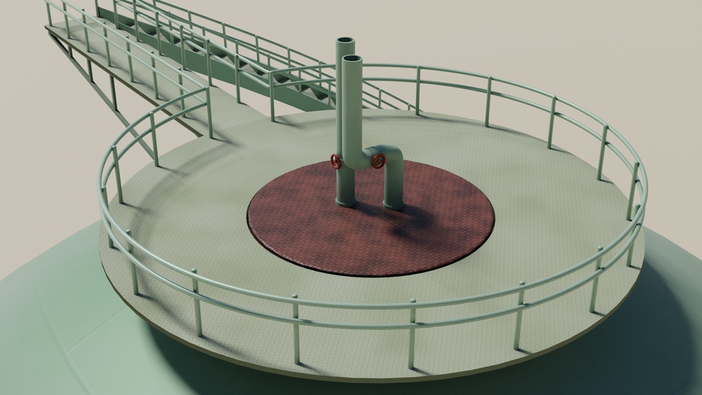 ガスタンク3Dモデル