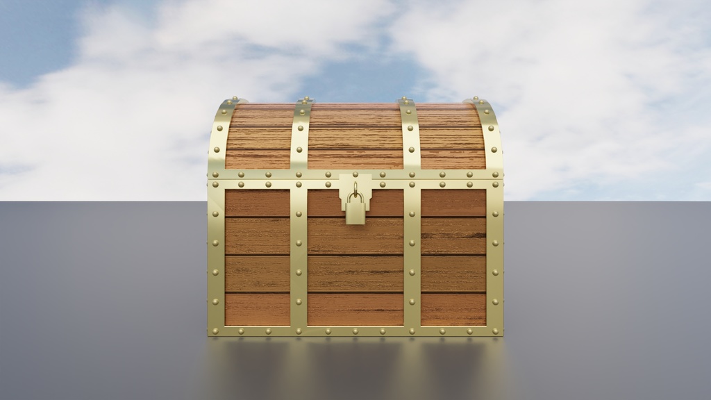 宝箱3Dモデル