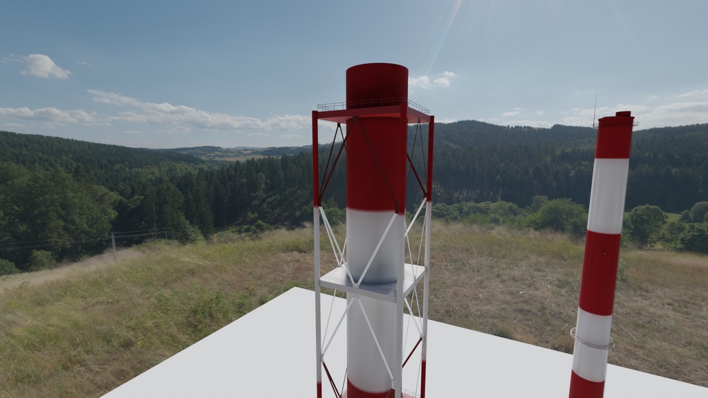 煙突3Dモデル3種