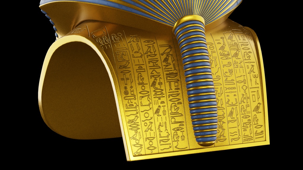 ツタンカーメン黄金のマスク 3Dモデル