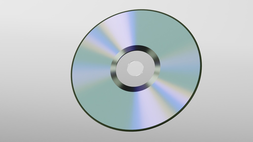 CD+ケース 3Dモデル