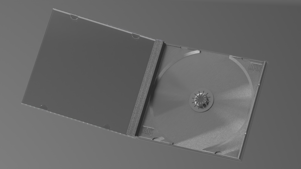 CD+ケース 3Dモデル