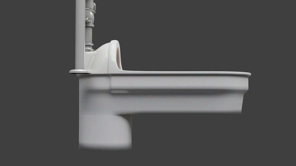 和式便器Aタイプ 3Dモデル