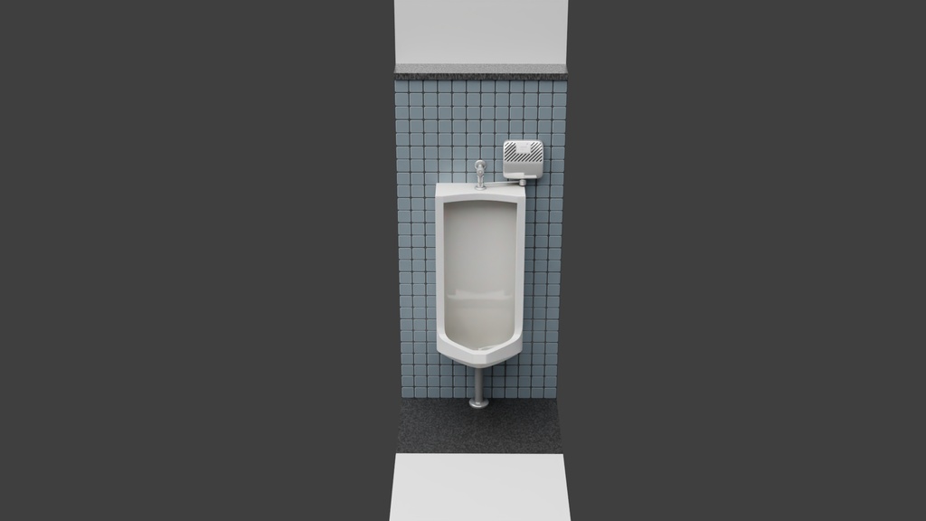 小便器Aタイプ 3Dモデル