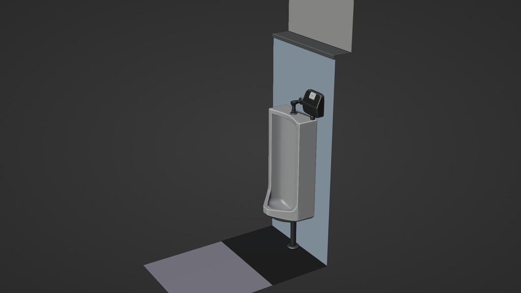 小便器Aタイプ 3Dモデル