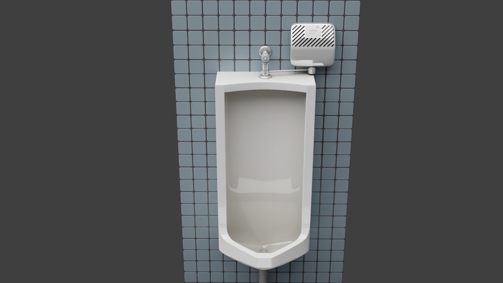 小便器Aタイプ 3Dモデル