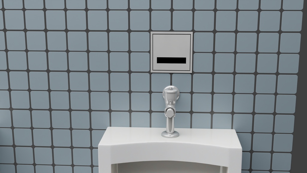 小便器Bタイプ 3Dモデル