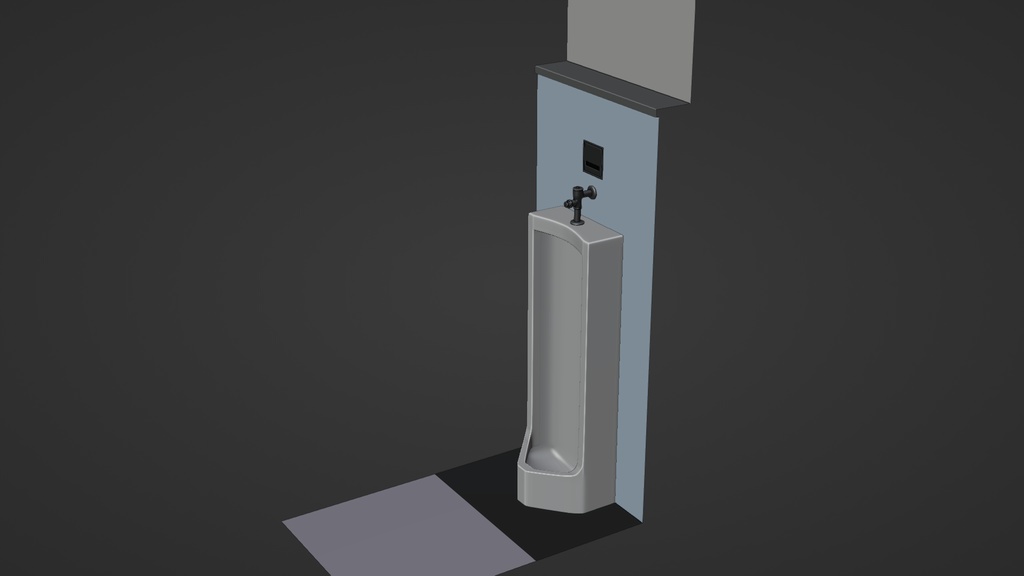 小便器Bタイプ 3Dモデル