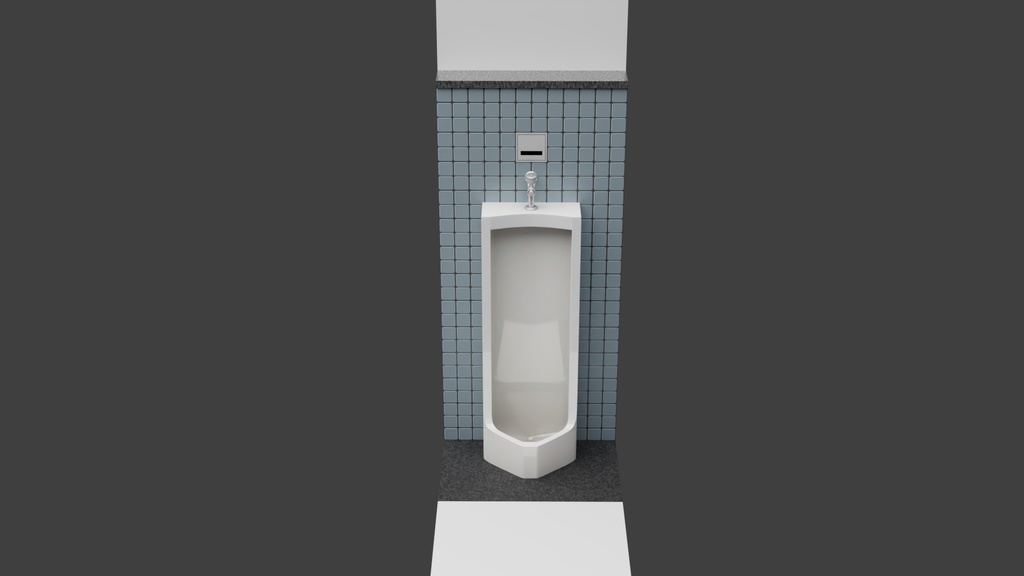 小便器Bタイプ 3Dモデル