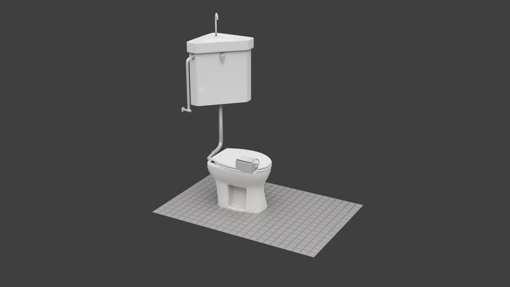 洋式便器Aタイプ 3Dモデル