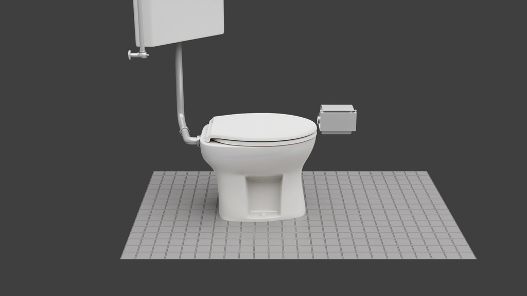 洋式便器Aタイプ 3Dモデル