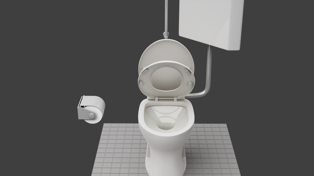 洋式便器Aタイプ 3Dモデル