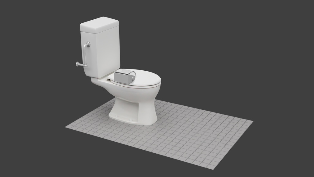 洋式便器Bタイプ 3Dモデル