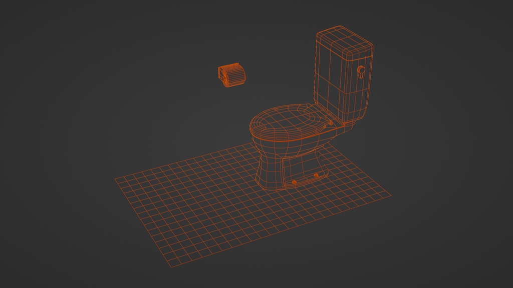 洋式便器Bタイプ 3Dモデル