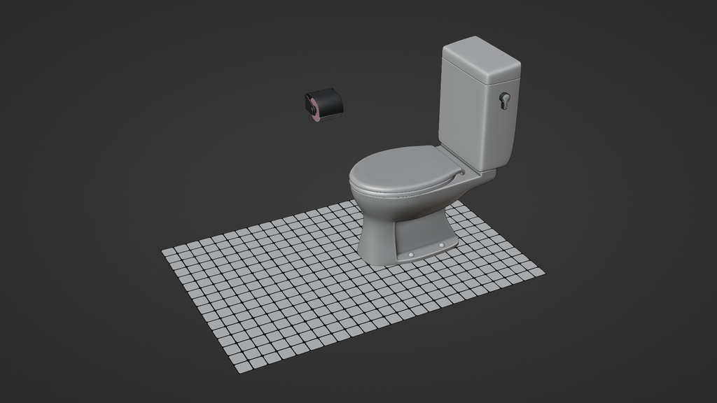 洋式便器Bタイプ 3Dモデル