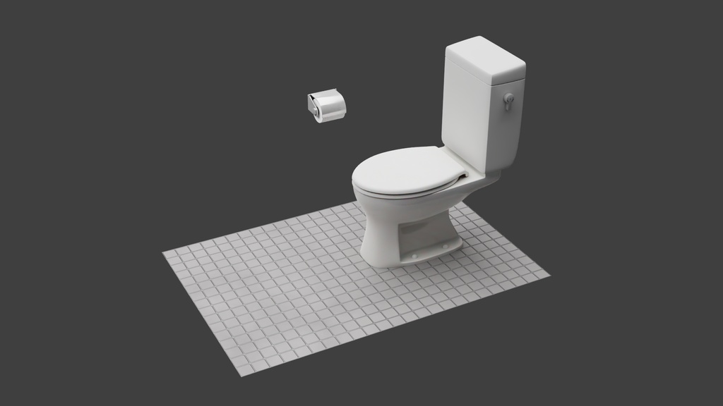 洋式便器Bタイプ 3Dモデル