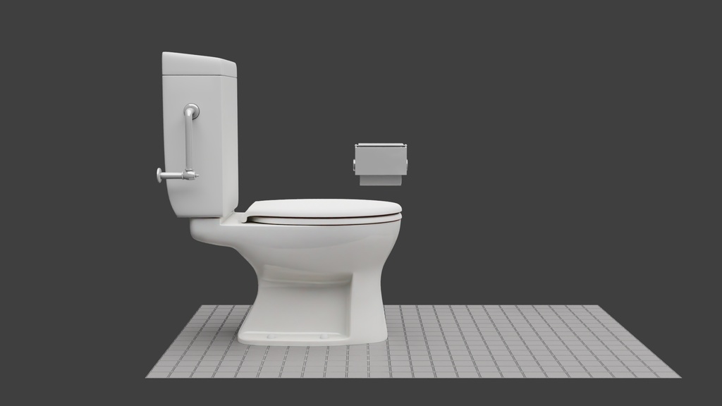 洋式便器Bタイプ 3Dモデル