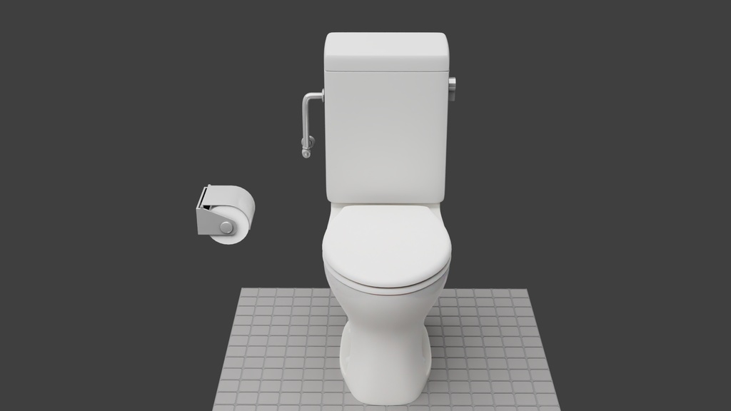 洋式便器Bタイプ 3Dモデル