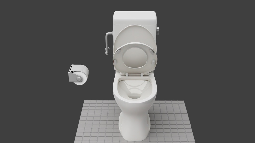 洋式便器Bタイプ 3Dモデル