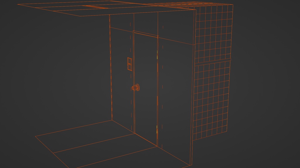 トイレ個室(家庭内) 3Dモデル