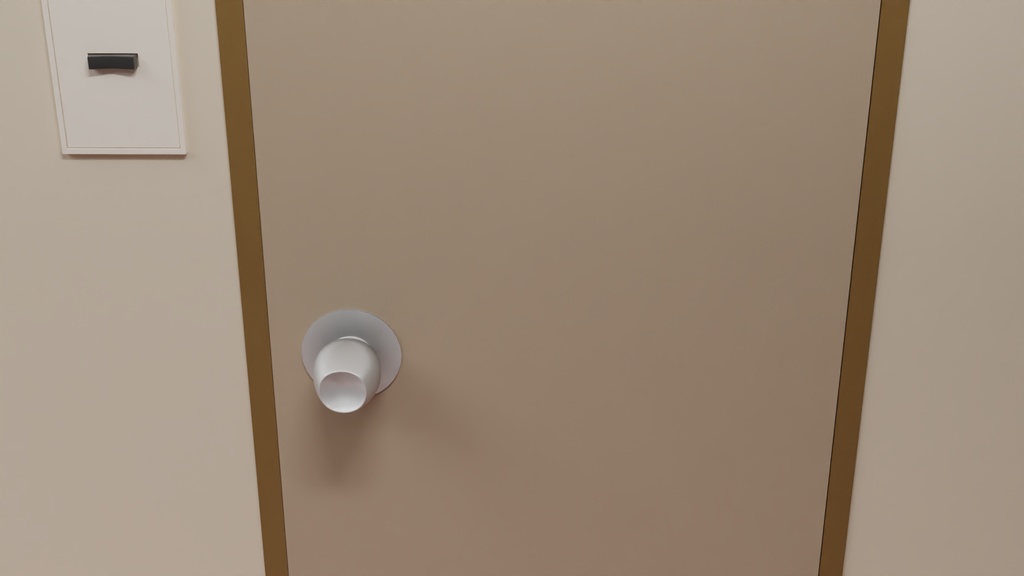 トイレ個室(家庭内) 3Dモデル