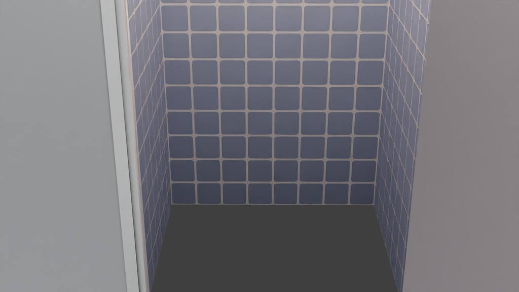 トイレ個室(施設) 3Dモデル