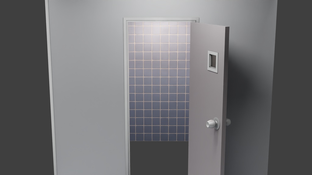 トイレ個室(施設) 3Dモデル