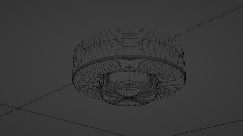 火災報知器 3Dモデル