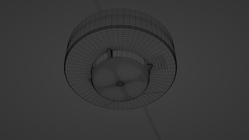 火災報知器 3Dモデル