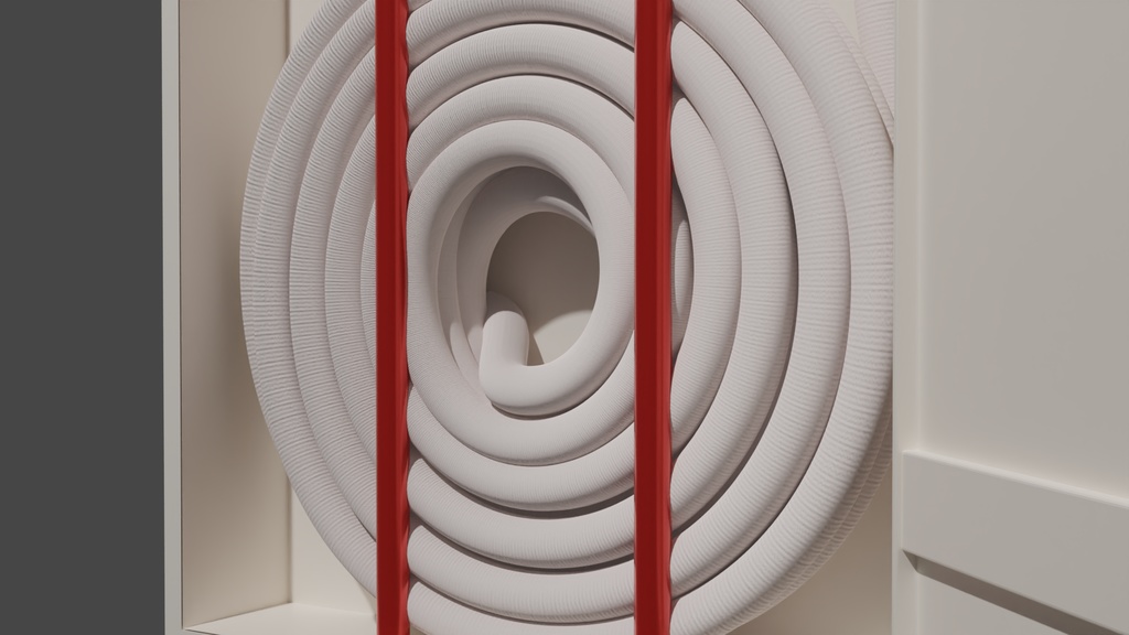 消火栓(白A) 3Dモデル