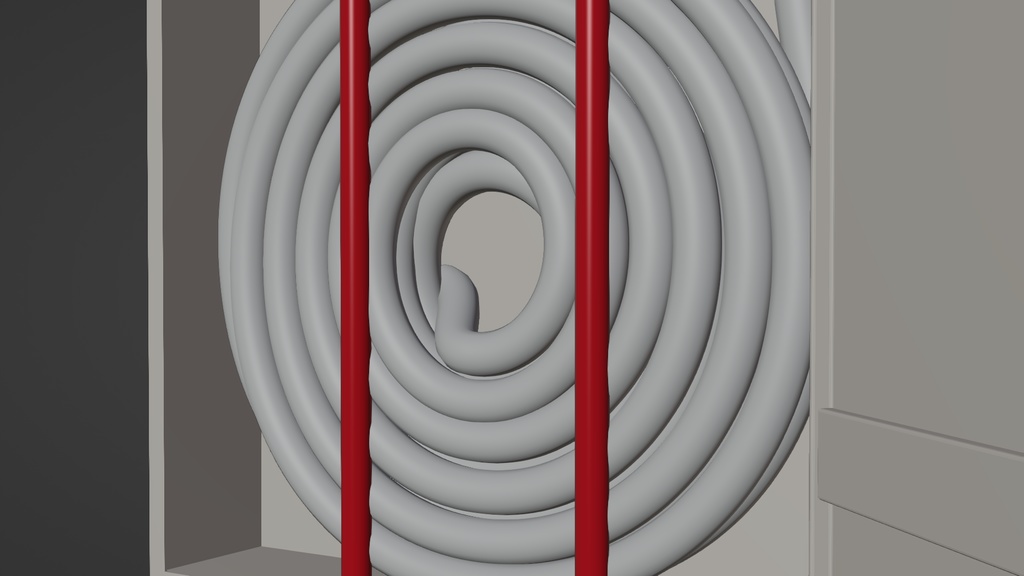 消火栓(白A) 3Dモデル