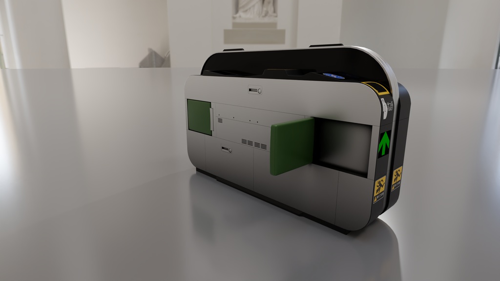 自動改札機 3Dモデル