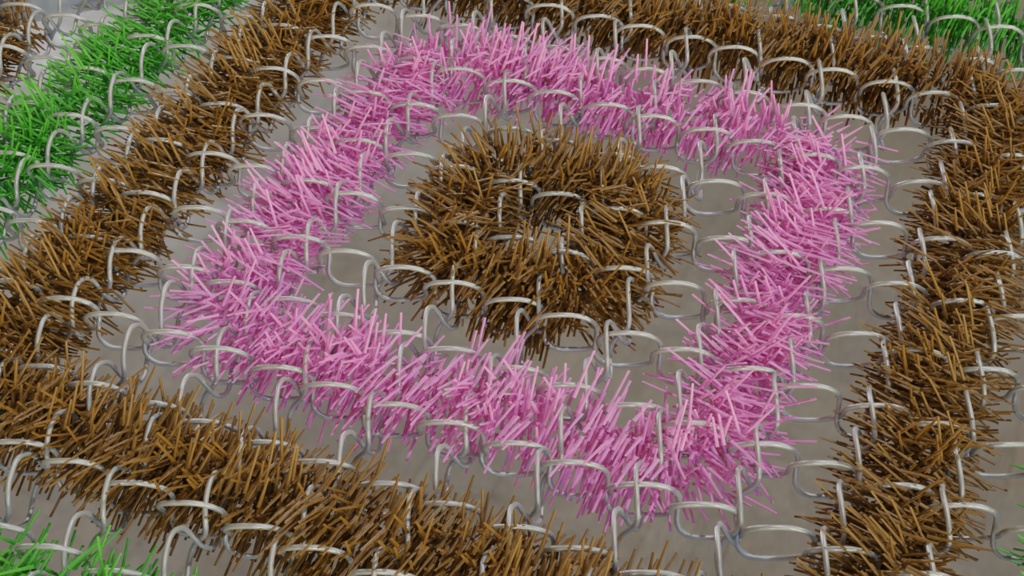 タンポポマット 3Dモデル