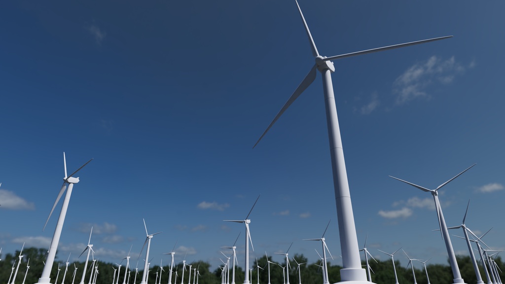 風力発電機 3Dモデル