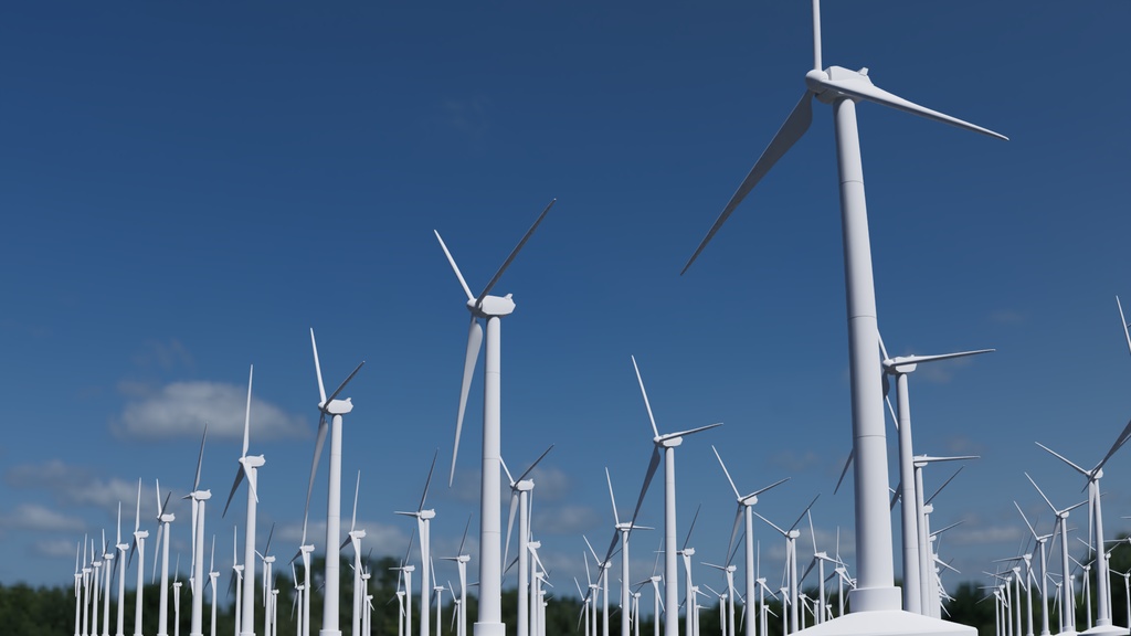 風力発電機 3Dモデル