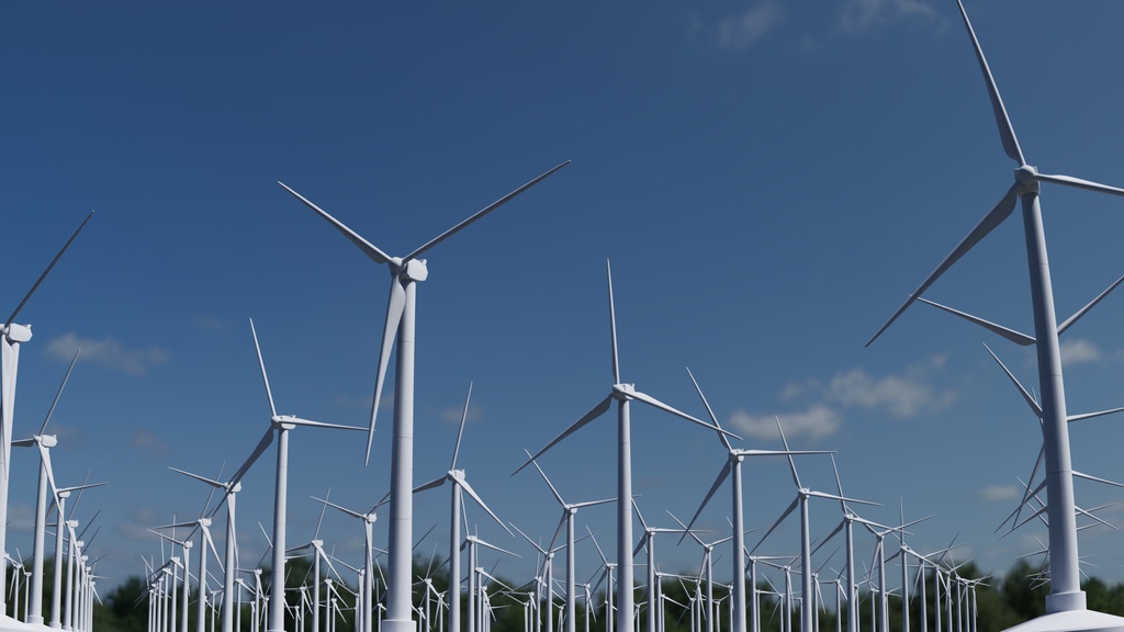 風力発電機 3Dモデル