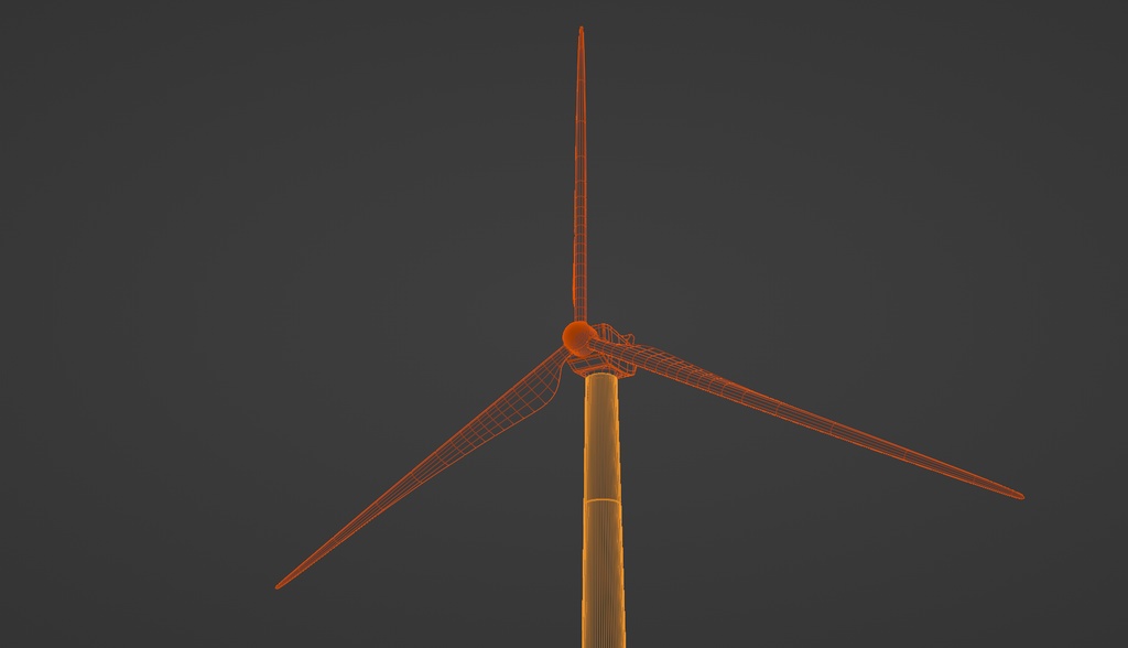 風力発電機 3Dモデル