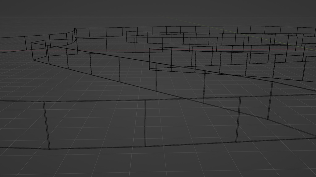グリーンフェンス 3Dモデル