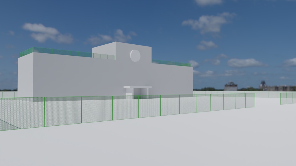 グリーンフェンス 3Dモデル