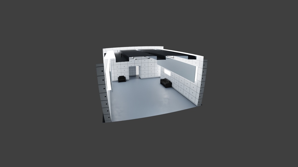 床が滑りそうな部屋 3Dモデル