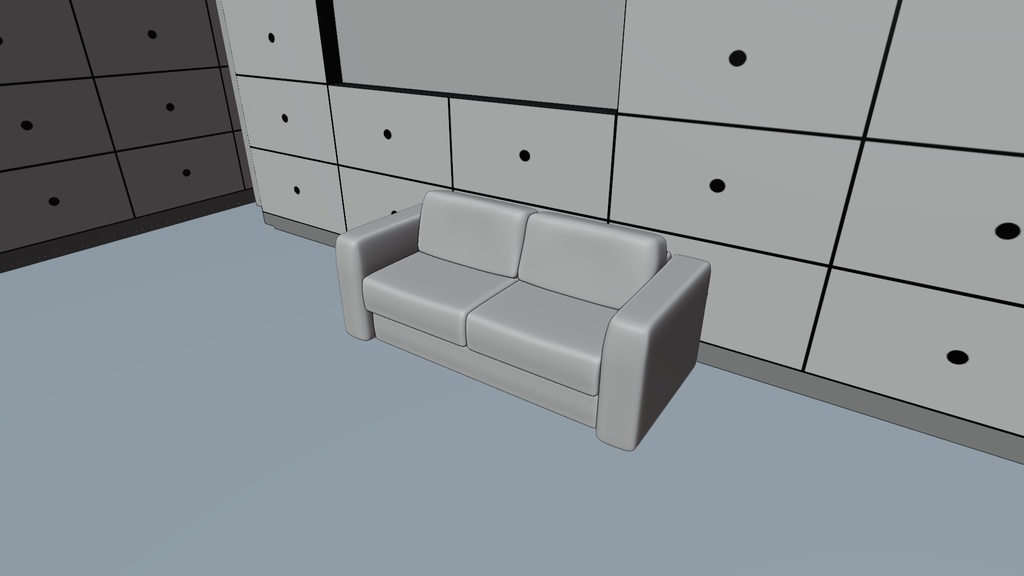 床が滑りそうな部屋 3Dモデル