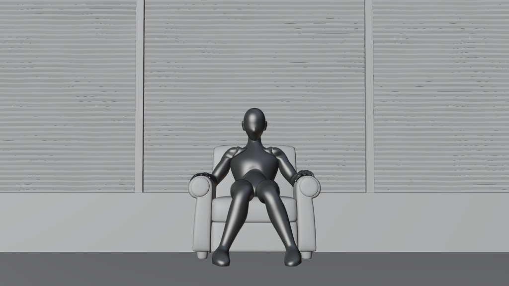 自動的に中腰を強いられる部屋 3Dモデル