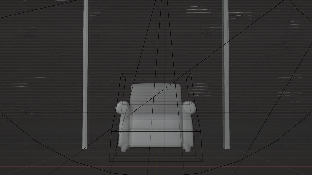 自動的に中腰を強いられる部屋 3Dモデル