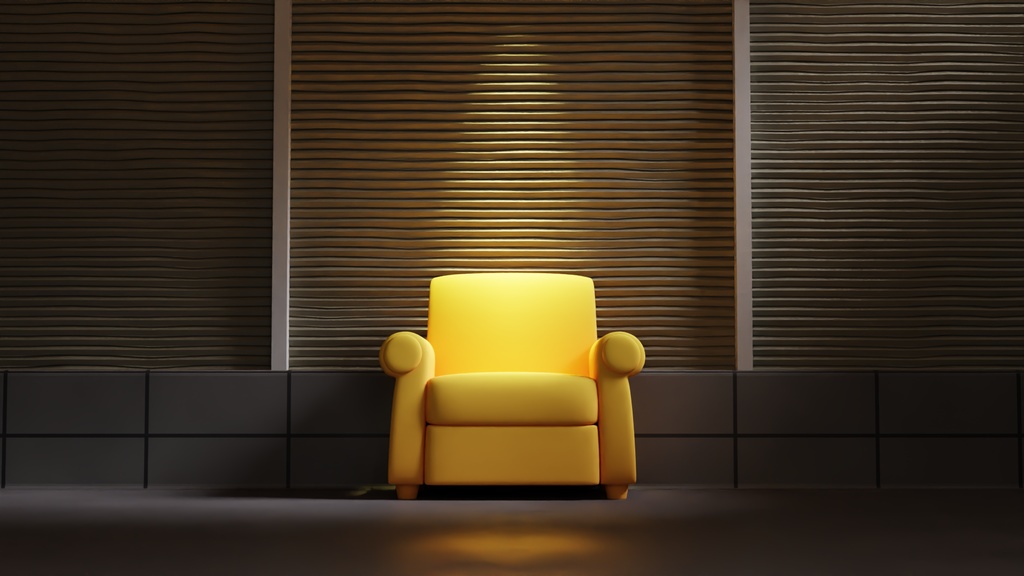 自動的に中腰を強いられる部屋 3Dモデル