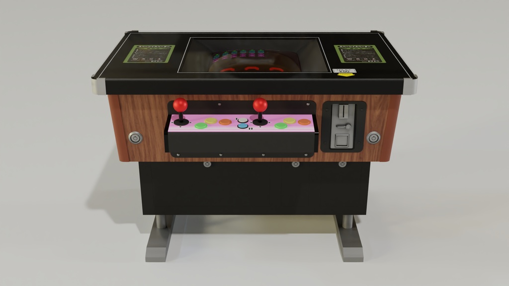 テーブルゲーム筐体A 3Dモデル