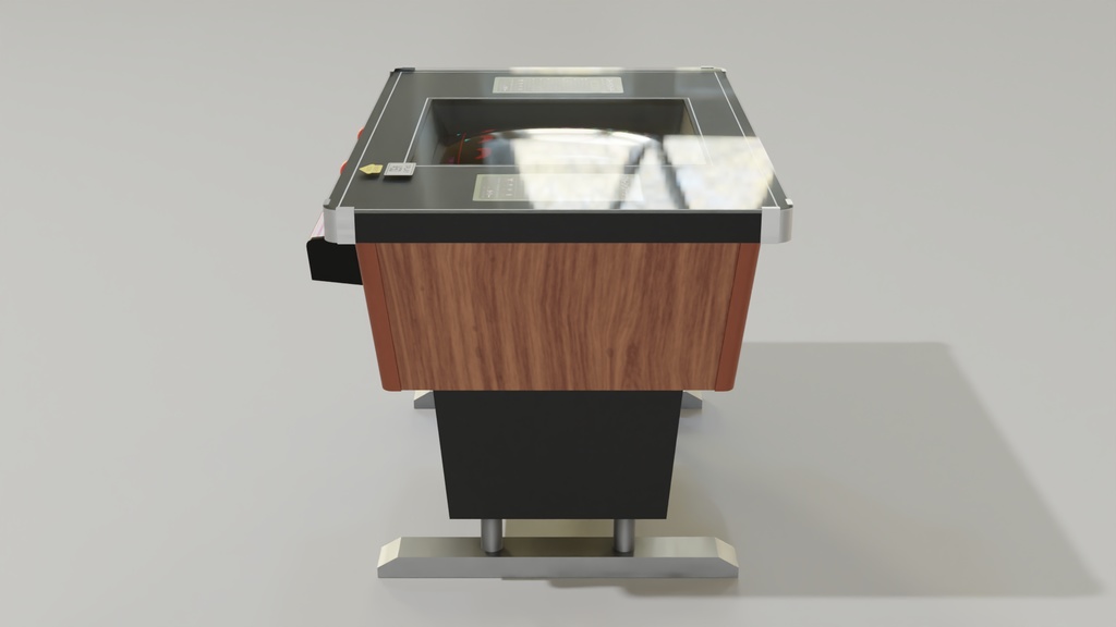テーブルゲーム筐体A 3Dモデル