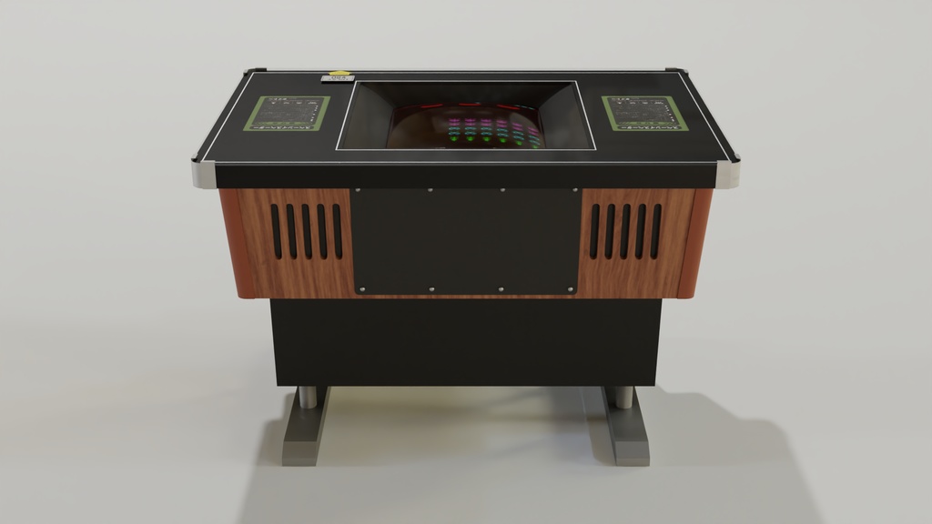 テーブルゲーム筐体A 3Dモデル