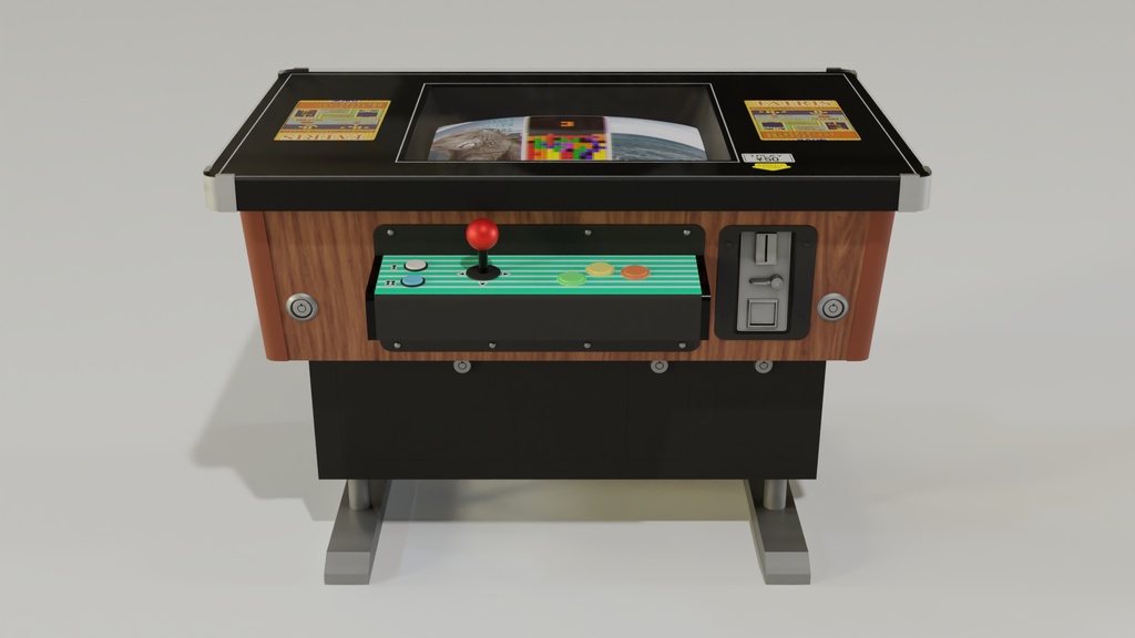テーブルゲーム筐体B 3Dモデル