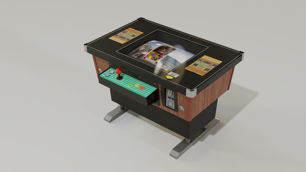 テーブルゲーム筐体B 3Dモデル