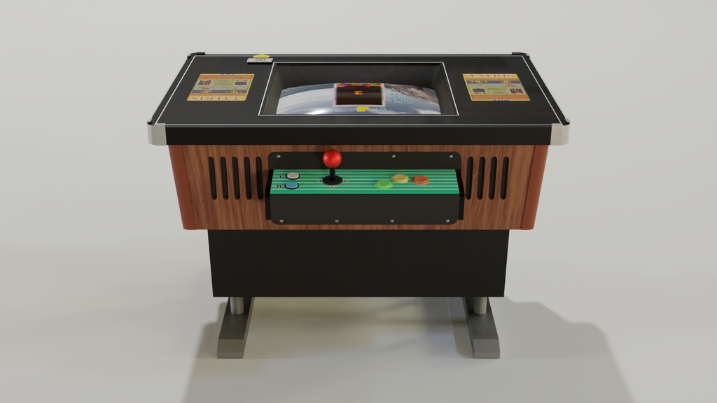 テーブルゲーム筐体B 3Dモデル